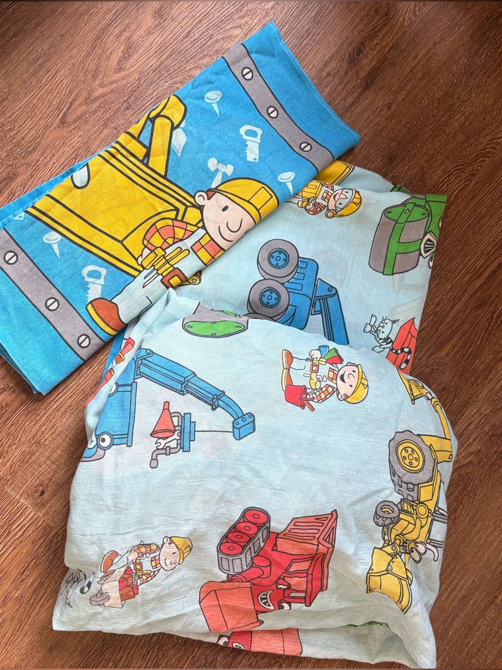 Vintage 2001 Bob the Builder 3 Piece Sheet Set